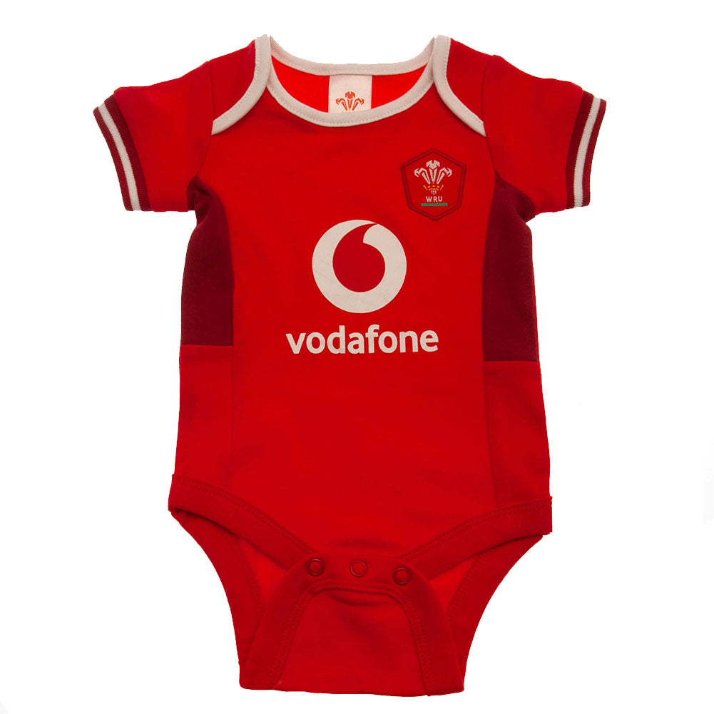 Wales Rugby Union 2 Pack Bodysuit 0-3 Months
